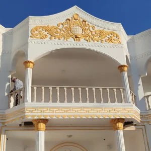 اجرای نمای رومی طرح سیمان